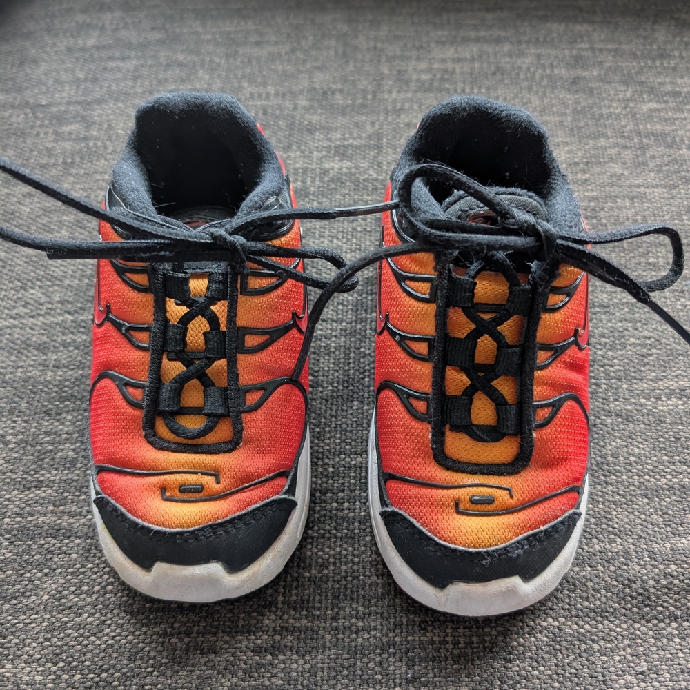 Nike Kids Red and Orange Sneakers